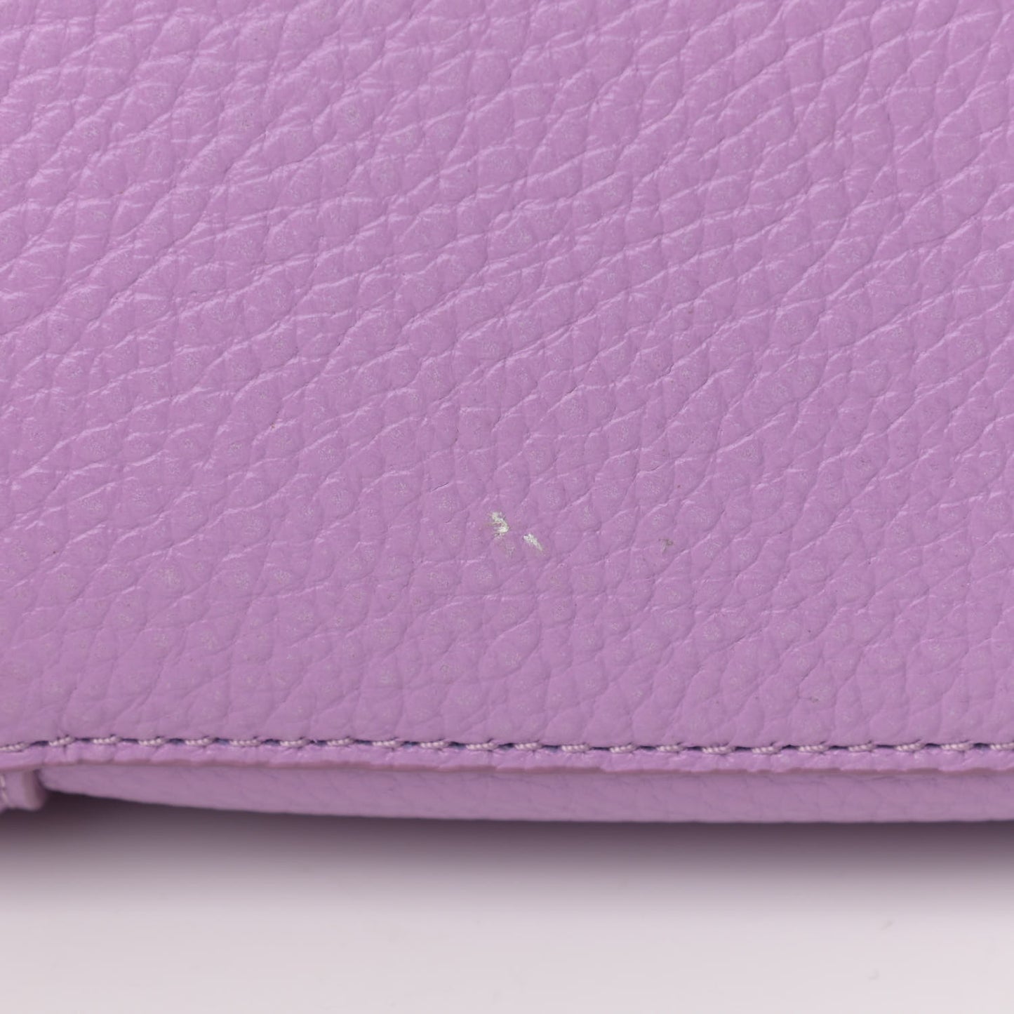 Grained Calfskin Small The Tote Bag Regal Orchid