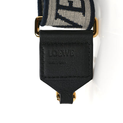 Loewe Calfskin Jacquard Anagram Strap Navy Black 3 of 5