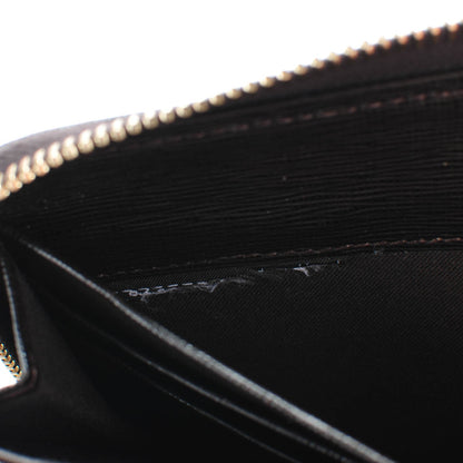 Fendi Zucca Spalmati Vitello Elite Zip Around Wallet Tobacco Ebano 8 of 8