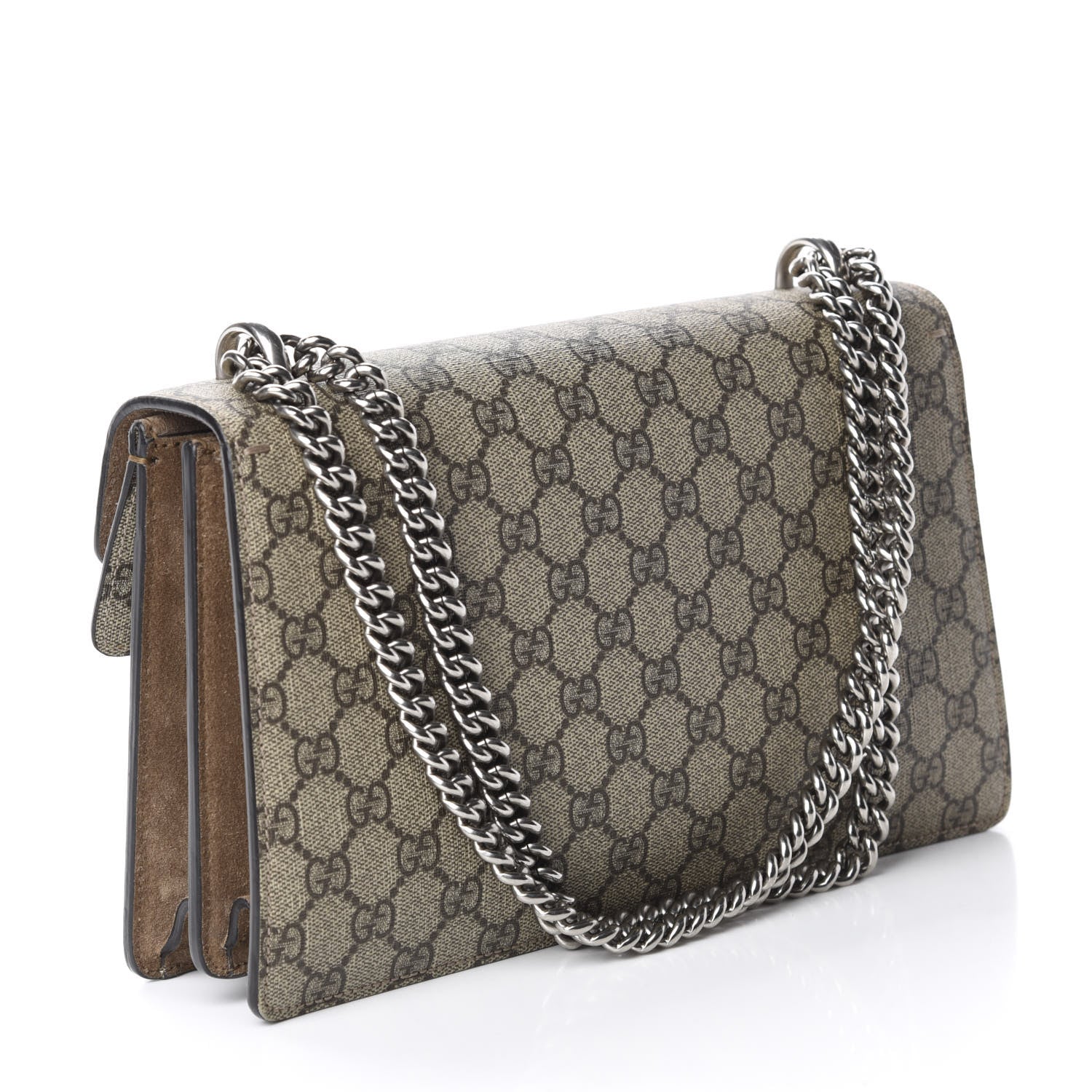 Gucci GG Supreme Monogram Small Dionysus Shoulder Bag Taupe 3 of 11