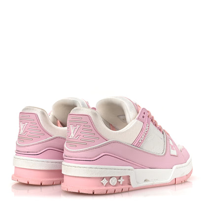 Louis Vuitton Calfskin Monogram Womens LV Trainer Sneakers 36.5 Light Pink 6 of 14