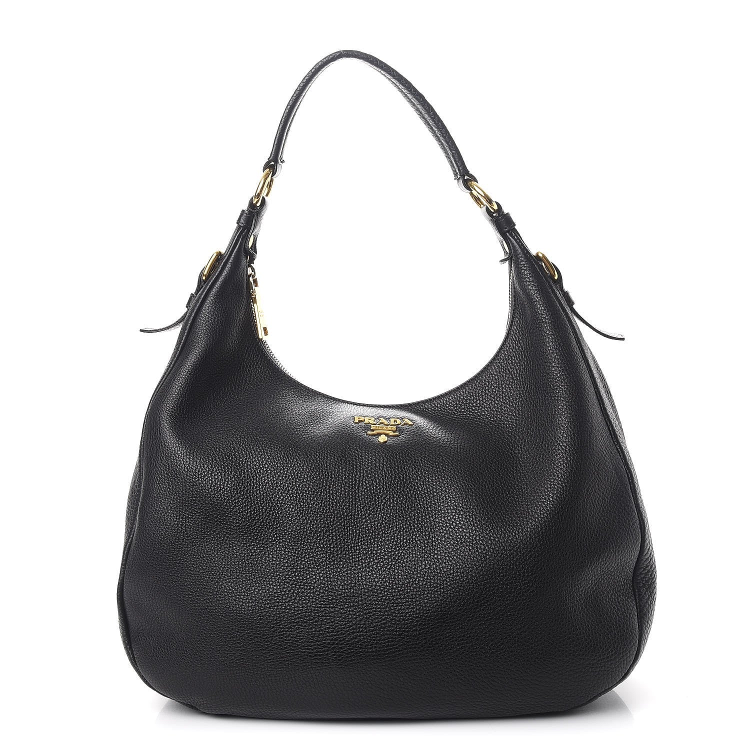 Prada Vitello Daino Hobo Nero Black 1 of 8