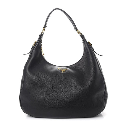 Prada Vitello Daino Hobo Nero Black 1 of 8