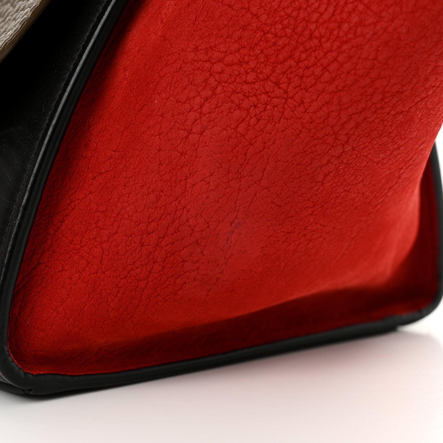 Bullhide Calfskin Small Tri-Color Trapeze Taupe