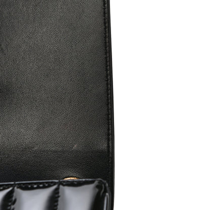 Saint Laurent Patent Matelasse Monogram Large Vicky Chain Bag Black 11 of 13