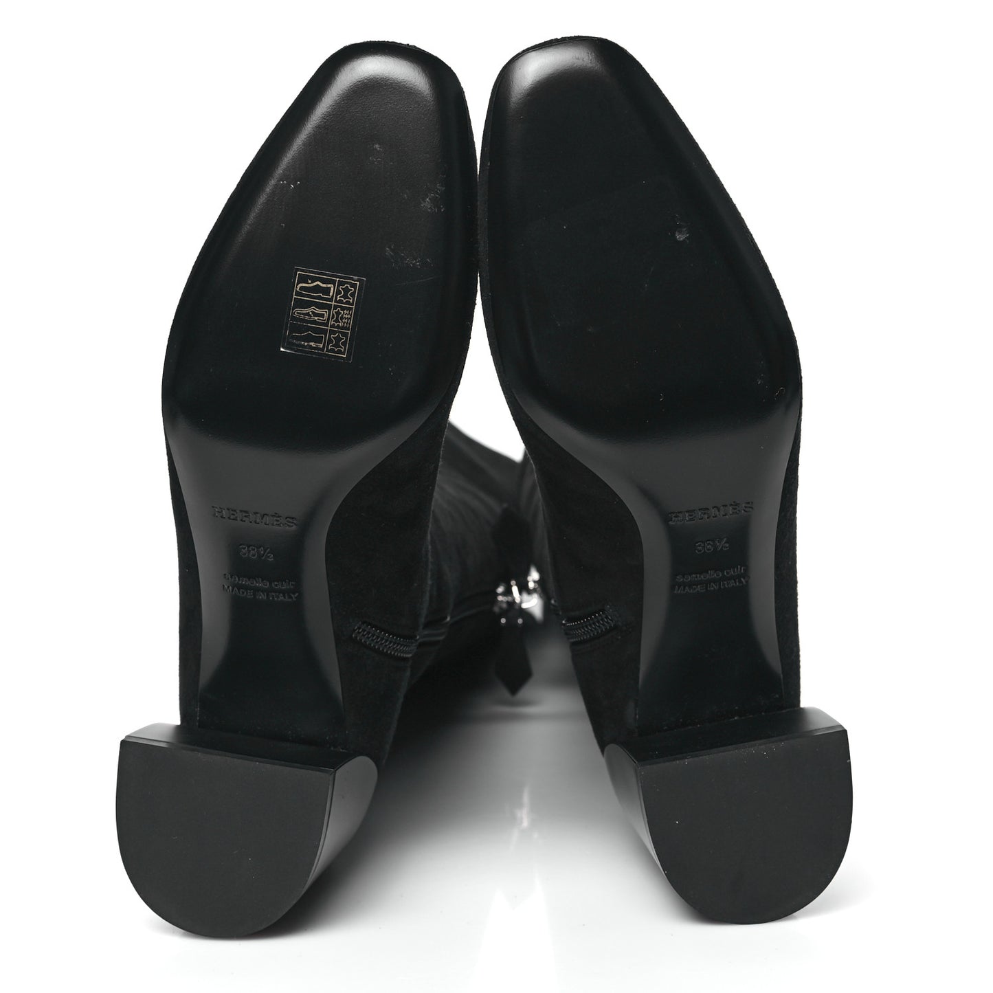 Velvet Goatskin Betty 60 Boots 38.5 Black