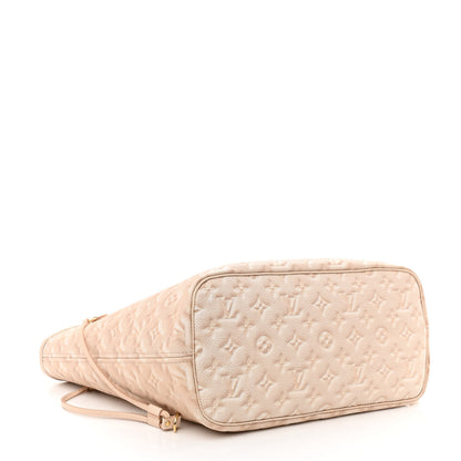 Louis Vuitton Empreinte Monogram Summer Stardust Neverfull MM Beige Clair 5 of 11