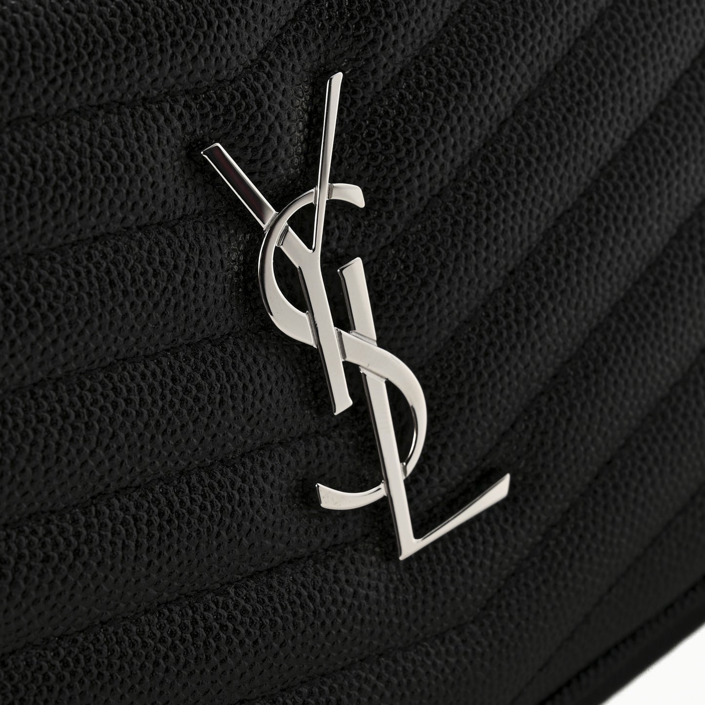Grain De Poudre Matelasse Monogram Mini Lou Camera Bag Black