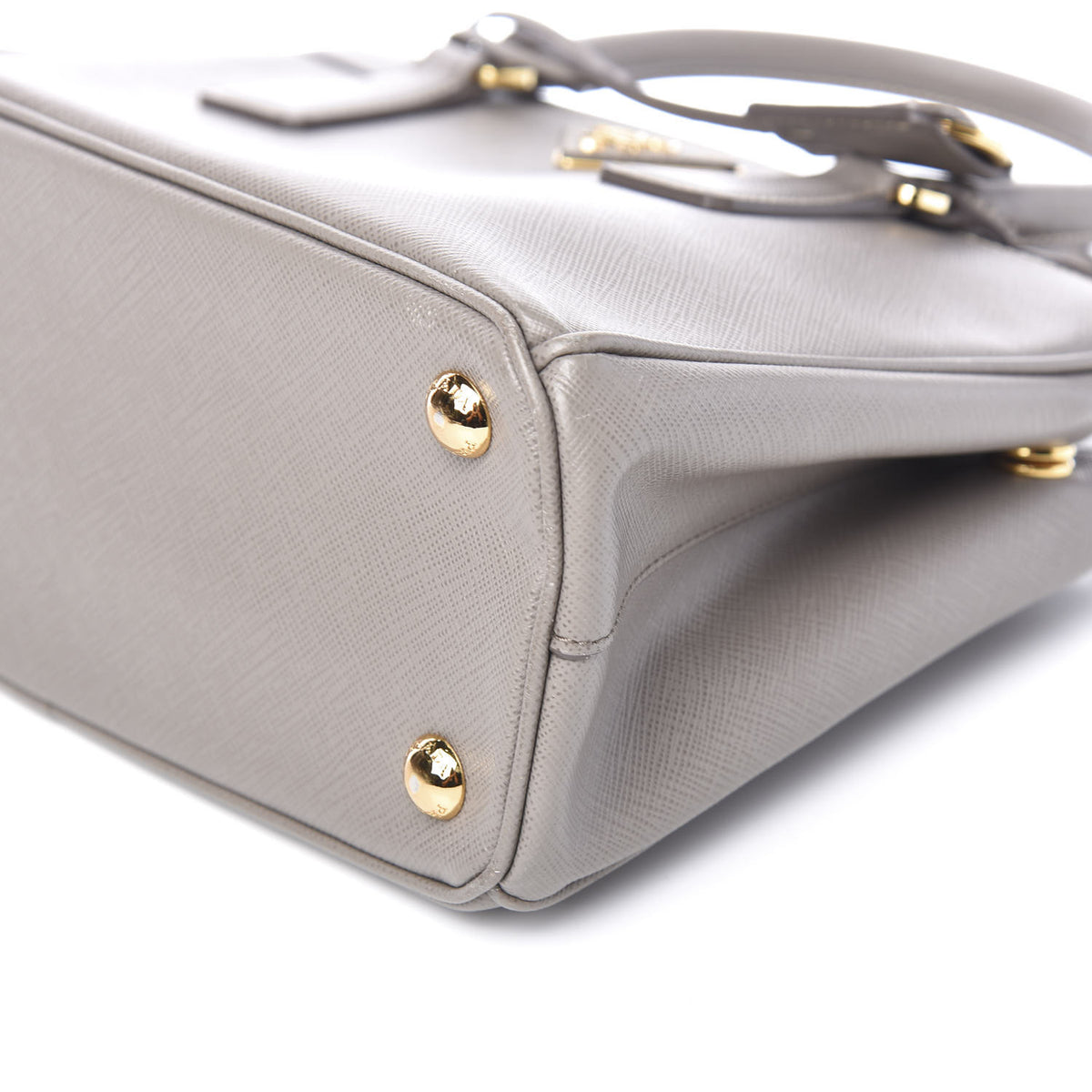 Prada Saffiano Mini Galleria Double Zip Tote Argilla 8 of 9