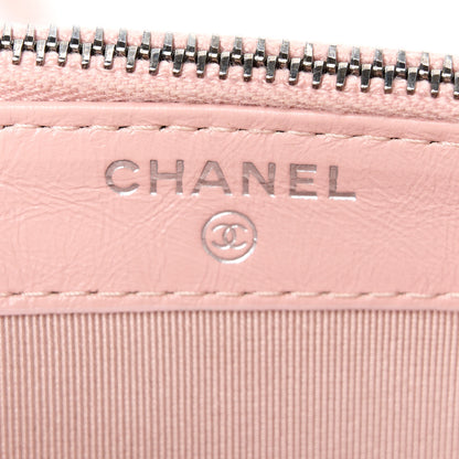 Chanel Aged Calfskin Quilted Small Gabrielle Clutch With Chain Light Pink 9 of 14