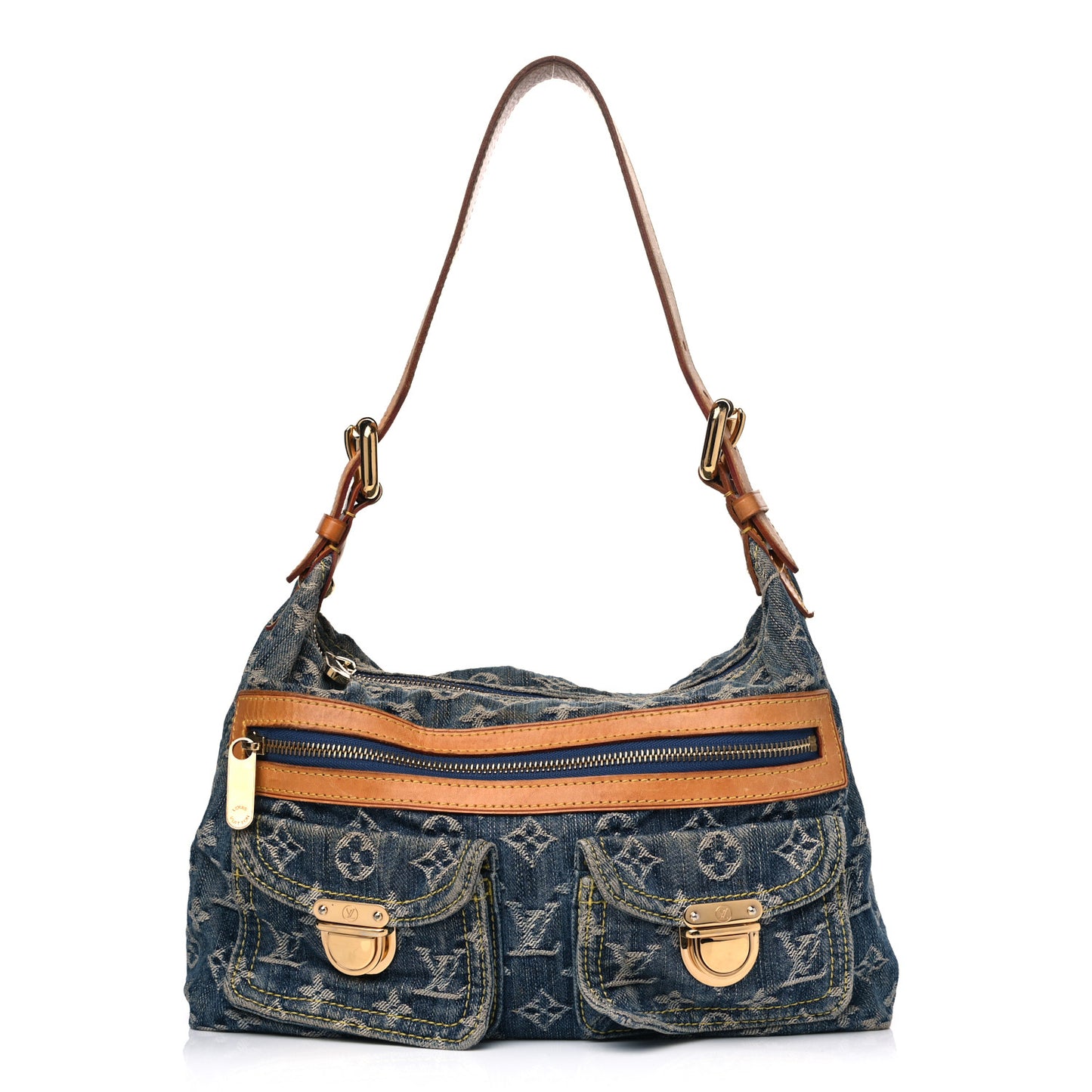 Monogram Denim Baggy PM Blue
