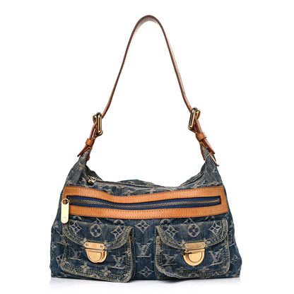 Louis Vuitton Monogram Denim Baggy PM Blue 1 of 14