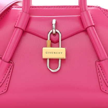 Givenchy Box Calfskin Mini Antigona Stretch Neon Pink 7 of 9