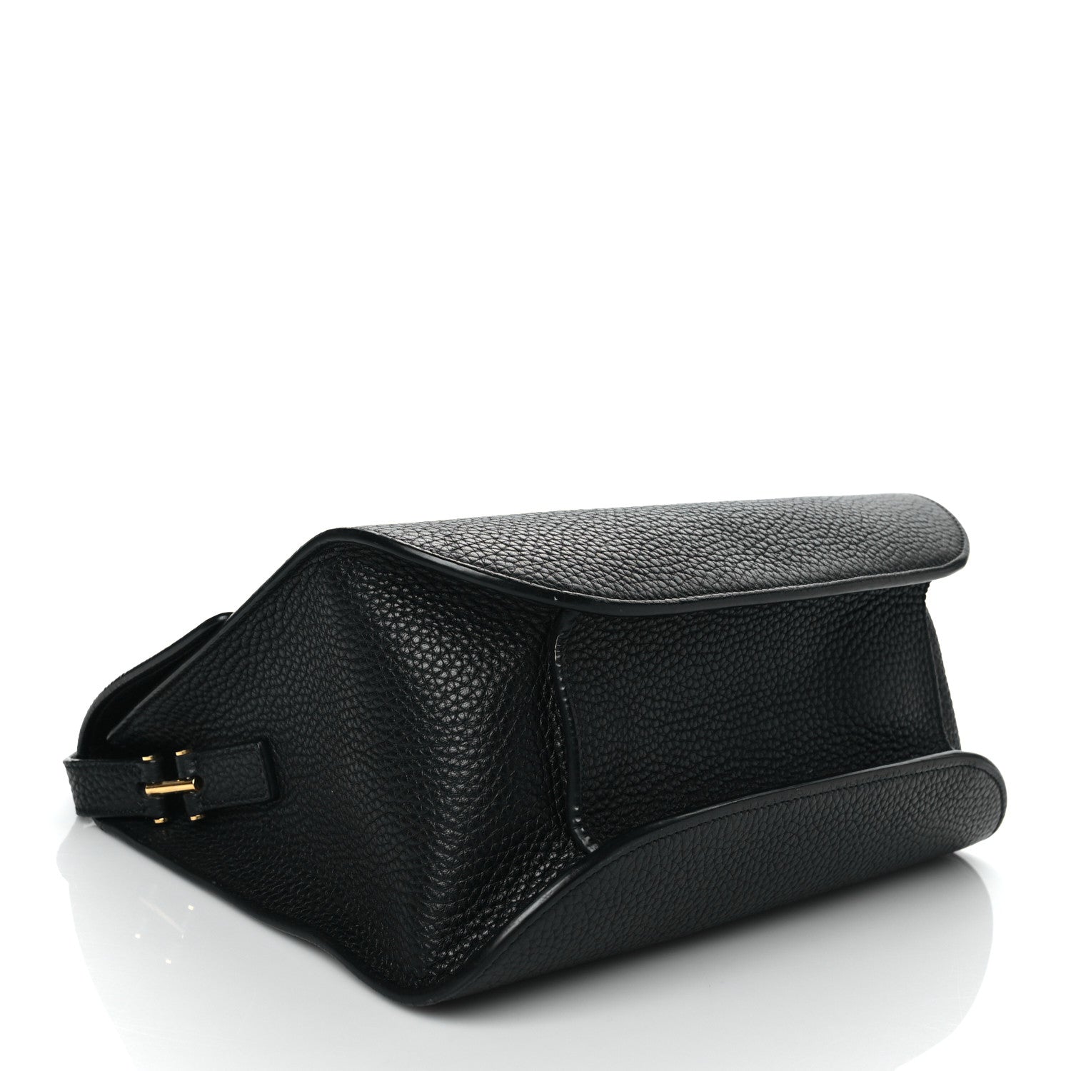 Tom Ford Grained Calfskin Mini T Clasp Tara Crossbody Bag Black 3 of 8