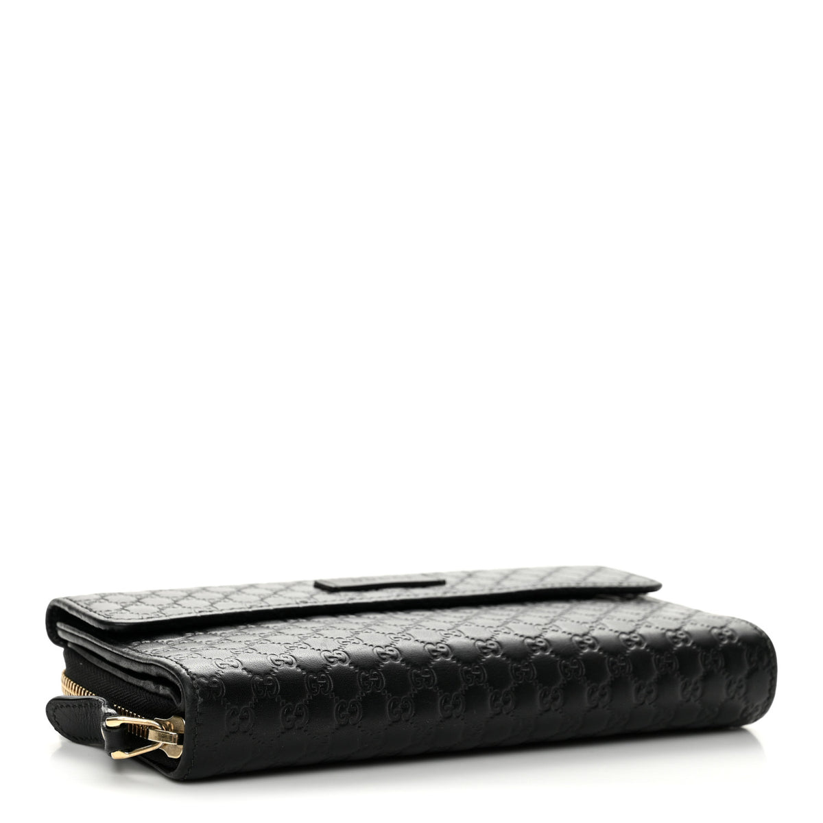 Soft Microguccissima Continental Zip Wallet Black