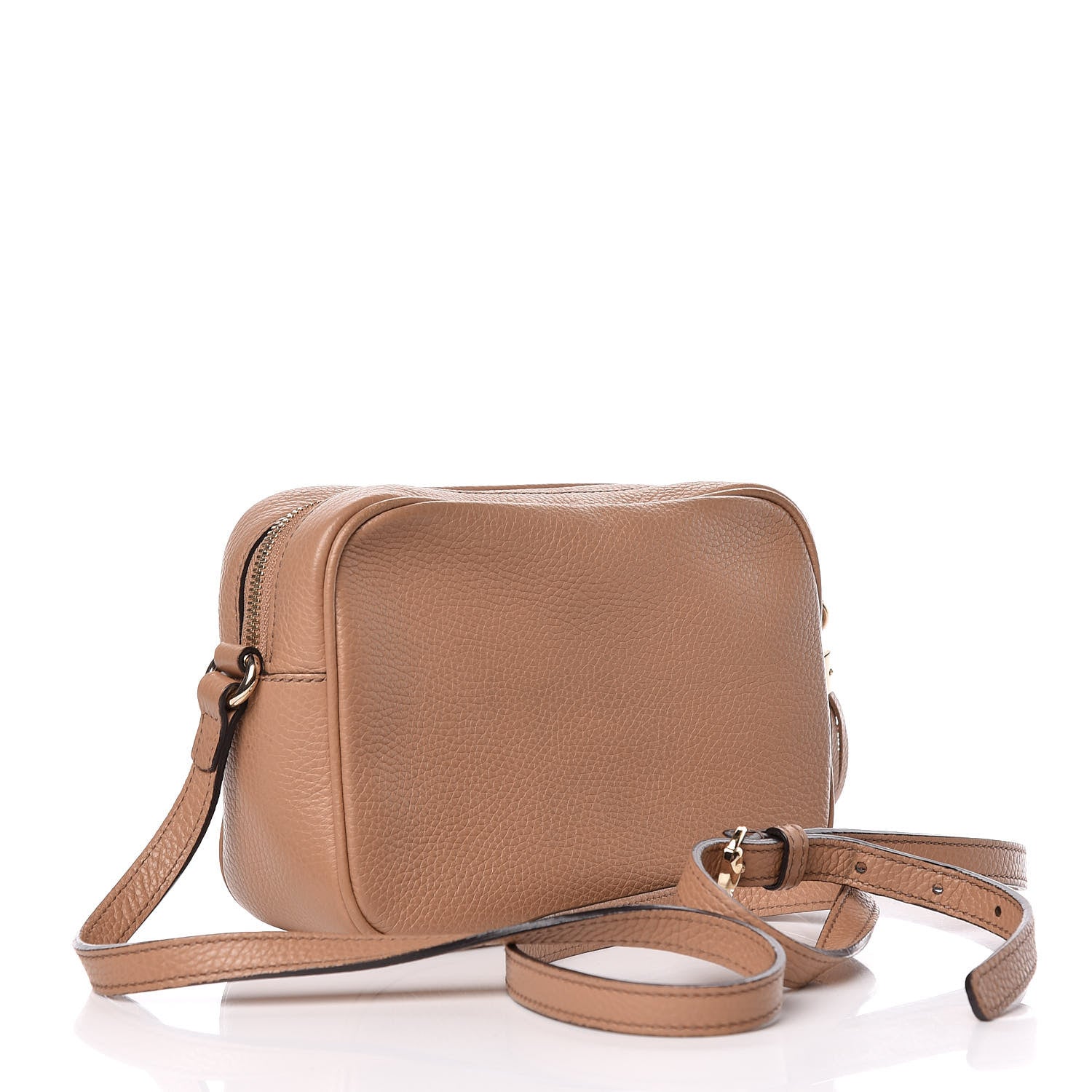 Gucci Pebbled Calfskin Small Soho Disco Bag Rose Beige 3 of 13