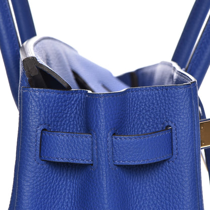 Hermes Togo Birkin 30 Bleu Electrique 24 of 34