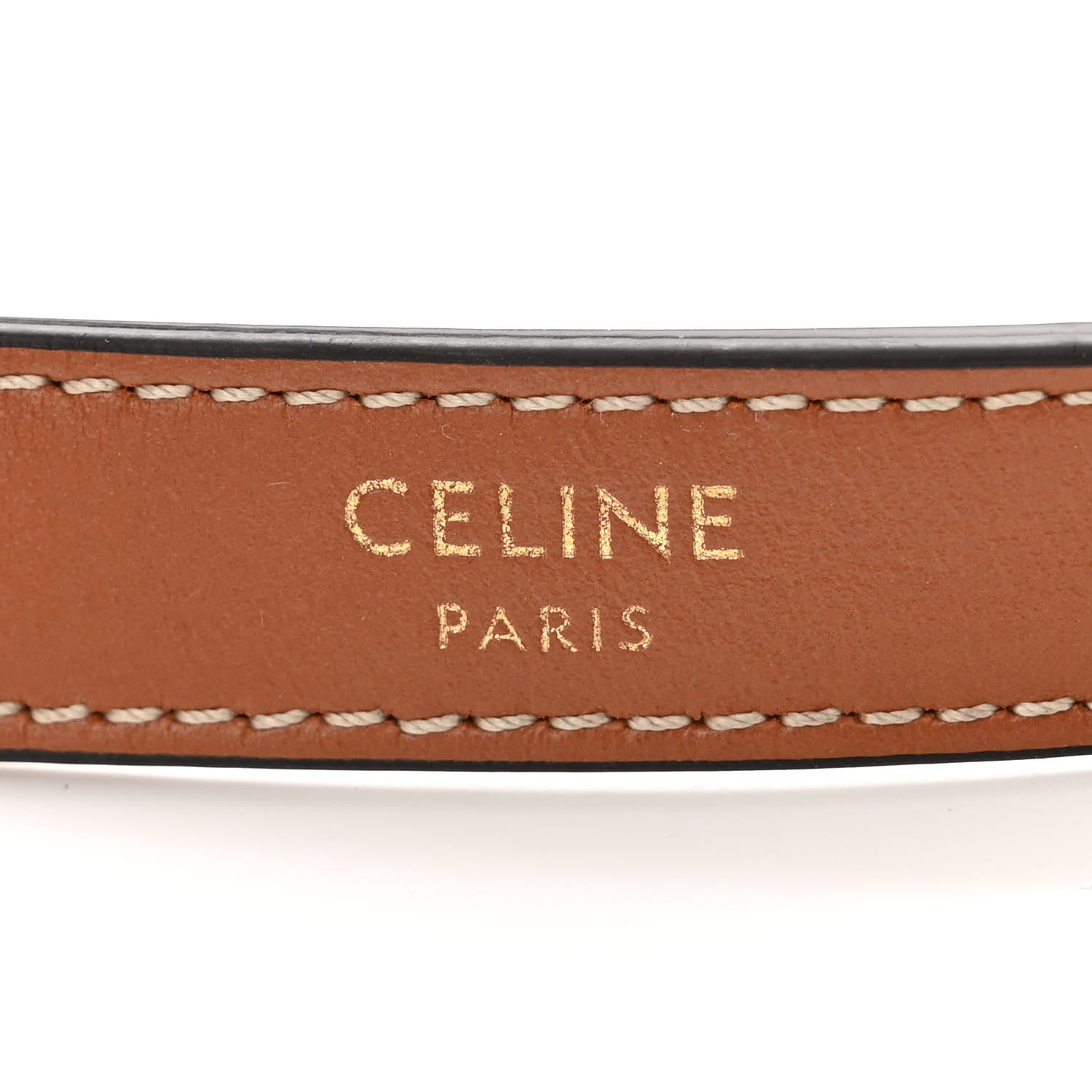 Celine Canvas Calfskin Mini Ava Triomphe Shoulder Bag Tan 6 of 11