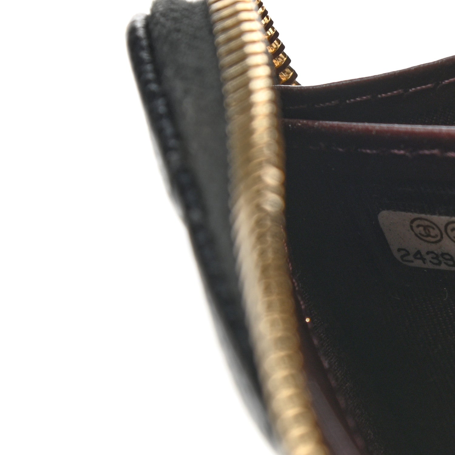 Chanel Caviar Quilted Large Gusset Zip Around Wallet Black 8 of 9