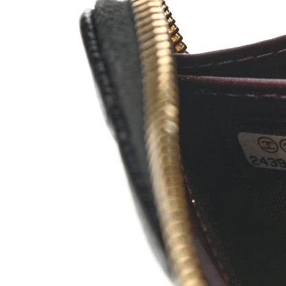 Chanel Caviar Quilted Large Gusset Zip Around Wallet Black 8 of 9