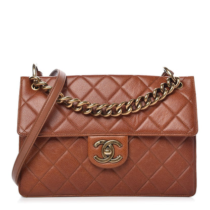 Chanel Caviar Quilted Large Retro Class Flap Brown 1 of 10
