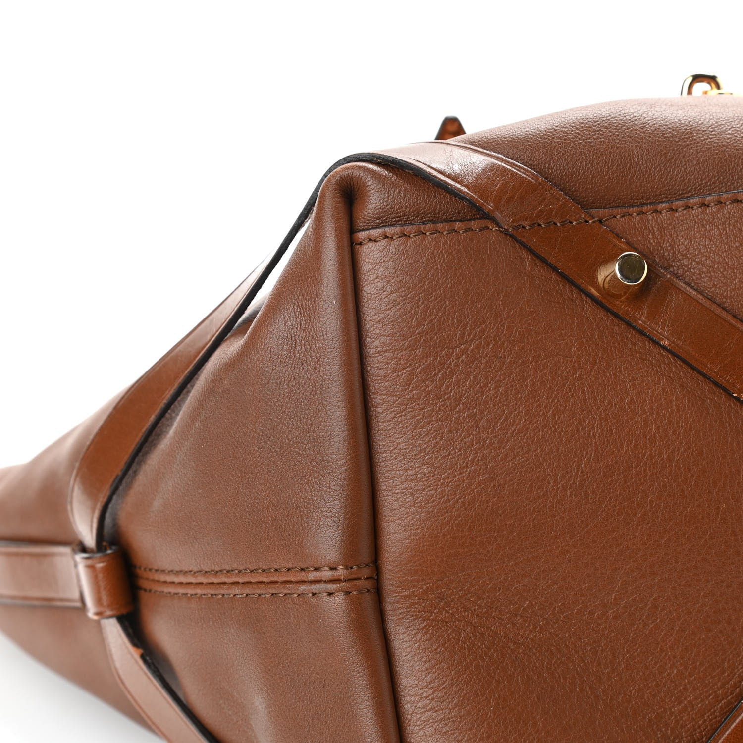 Burberry Calfskin House Check Small Salisbury Tote Brown 9 of 16