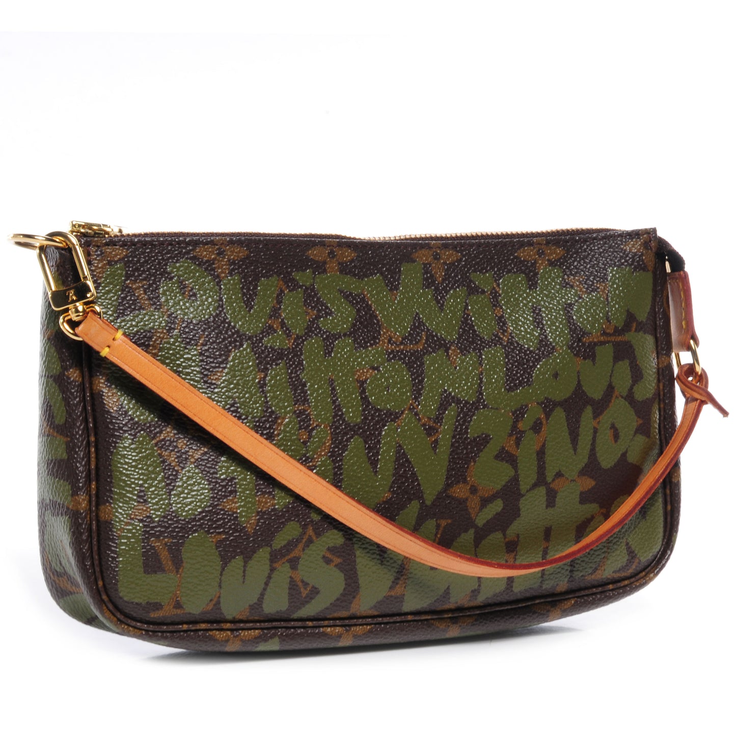Monogram Graffiti Pochette Accessories Kaki