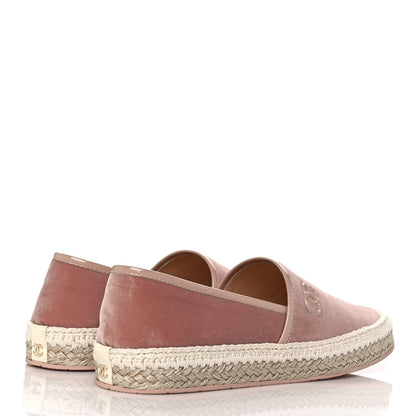 Chanel Velvet Patent CC Espadrilles 40 Pink 4 of 9