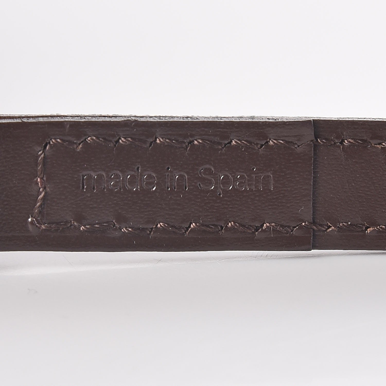 Louis Vuitton Calfskin 12mm Shoulder Strap Brown 4 of 5