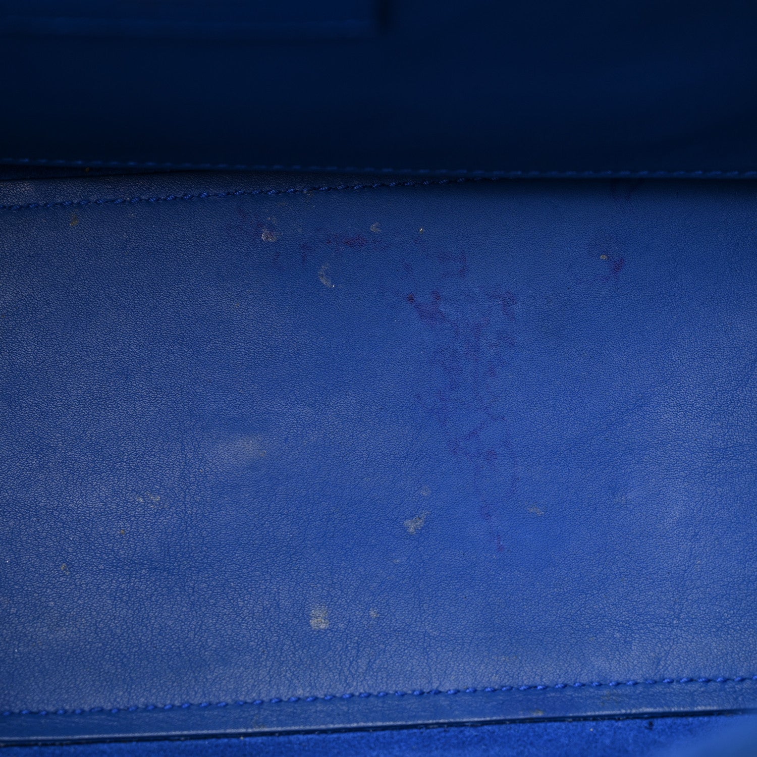 Saint Laurent Calfskin Monogram Baby Cabas Blue Majorelle 10 of 14