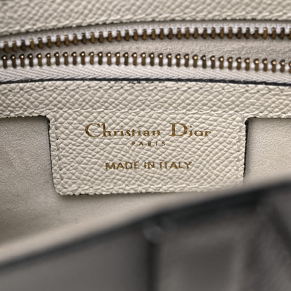 Christian Dior Grained Calfskin Saddle Bag White 6 of 13