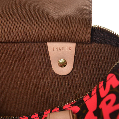 Louis Vuitton Monogram Graffiti Speedy 30 Fuchsia 6 of 10