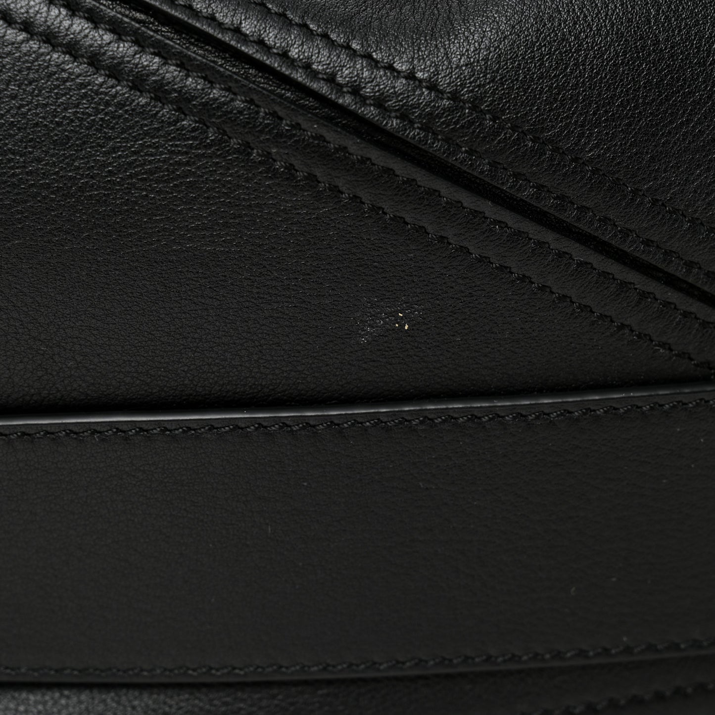Shiny Calfskin Large Puzzle Biker Bag Black