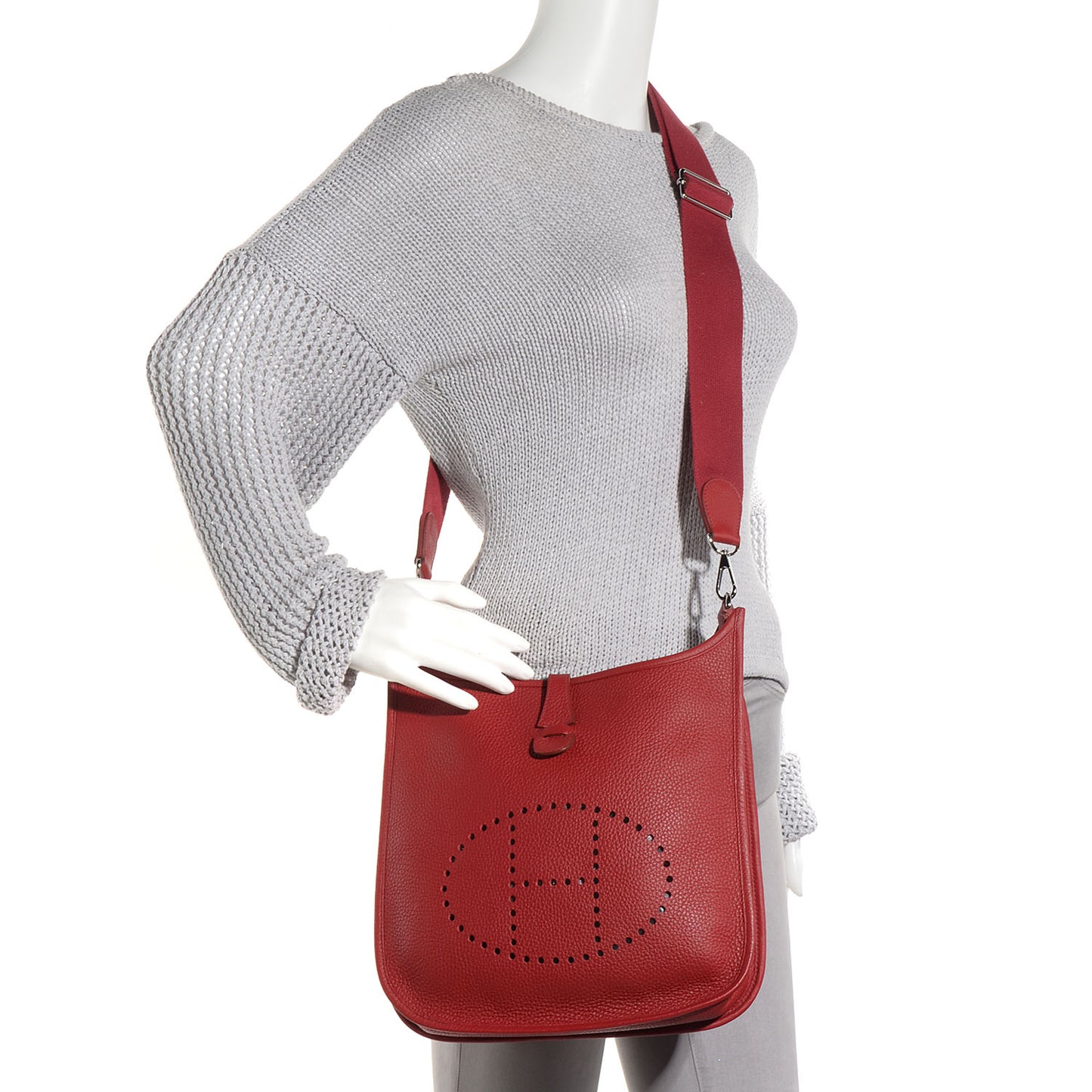 Taurillon Clemence Evelyne III PM Rouge Garance