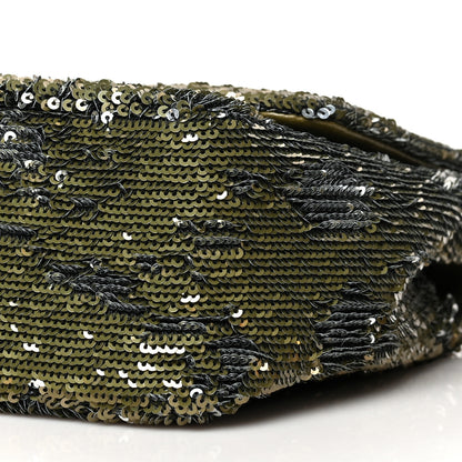 Chanel Sequin Coco Cuba Medium Single Flap Khaki 9 of 9