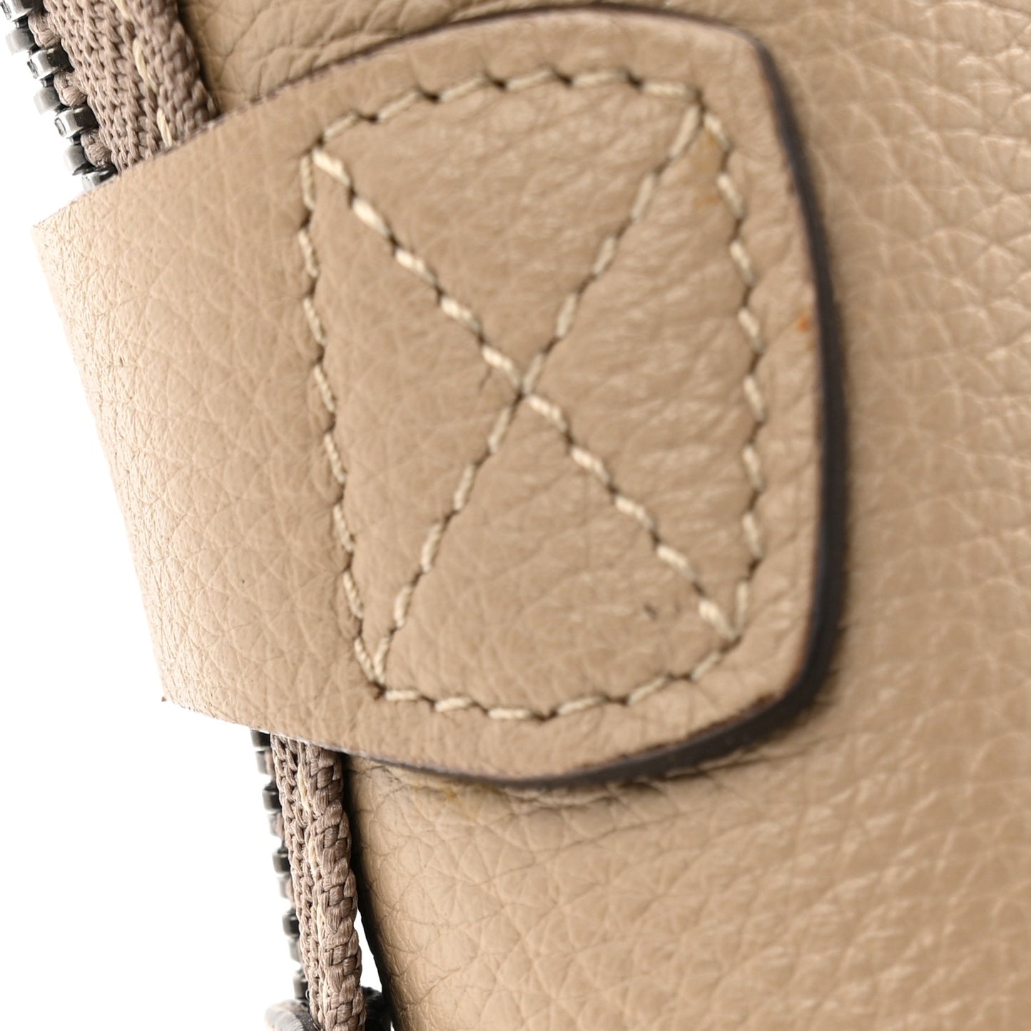 Drummed Calfskin Micro Luggage Dune