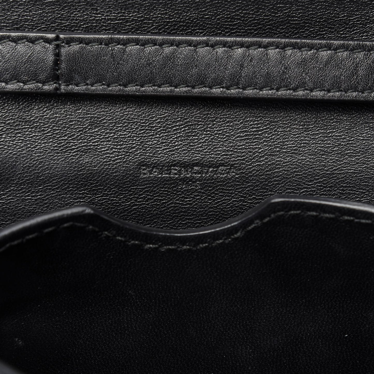 Calfskin Lock Shoulder Bag Black