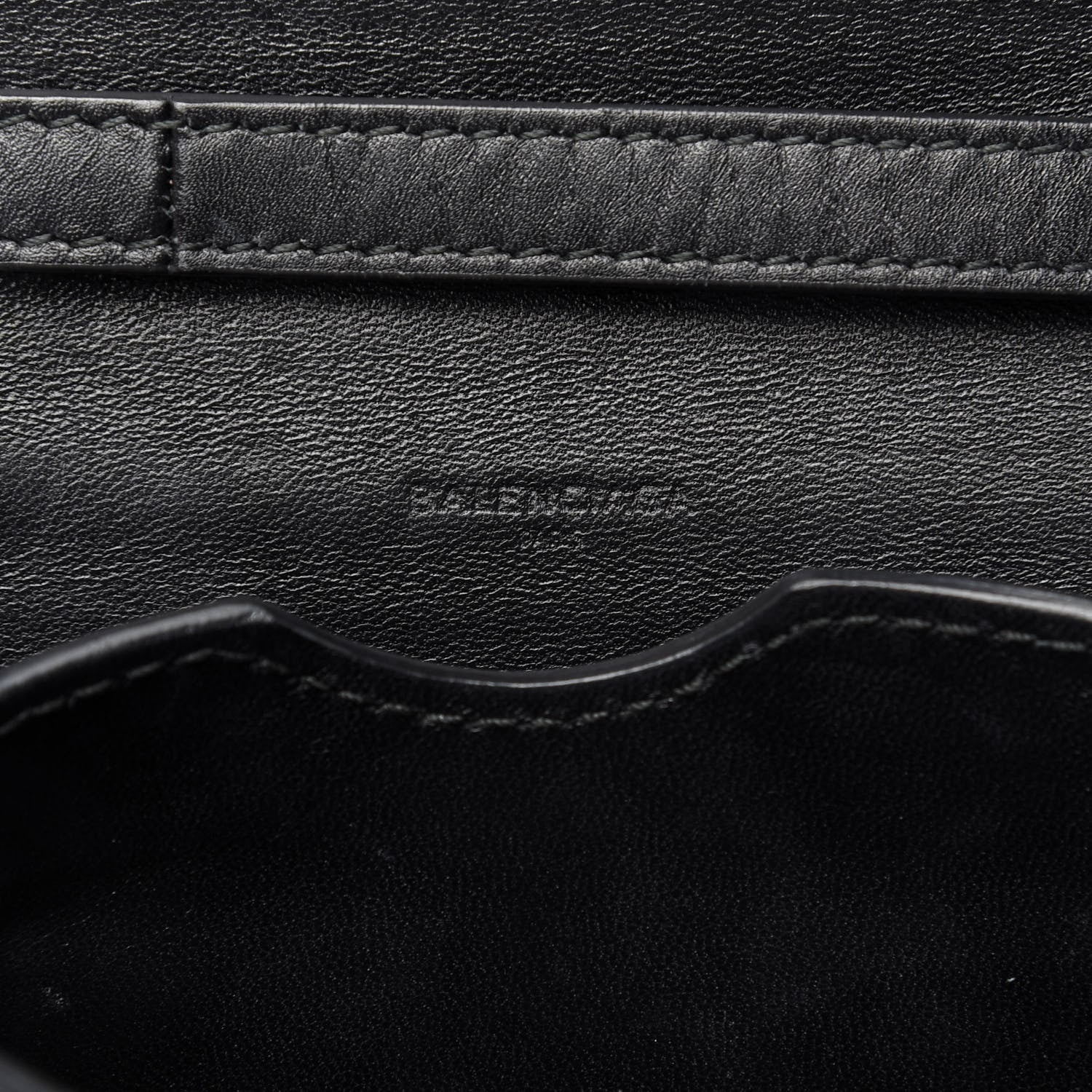 Balenciaga Calfskin Lock Shoulder Bag Black 8 of 8