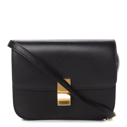 Celine Box Calfskin Medium Classic Box Flap Bag Black 1 of 11