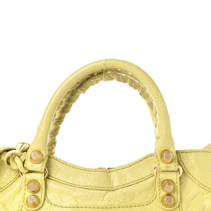 Balenciaga Agneau Giant 12 Gold Hardware Mini City Jaune Citronnade 14 of 18