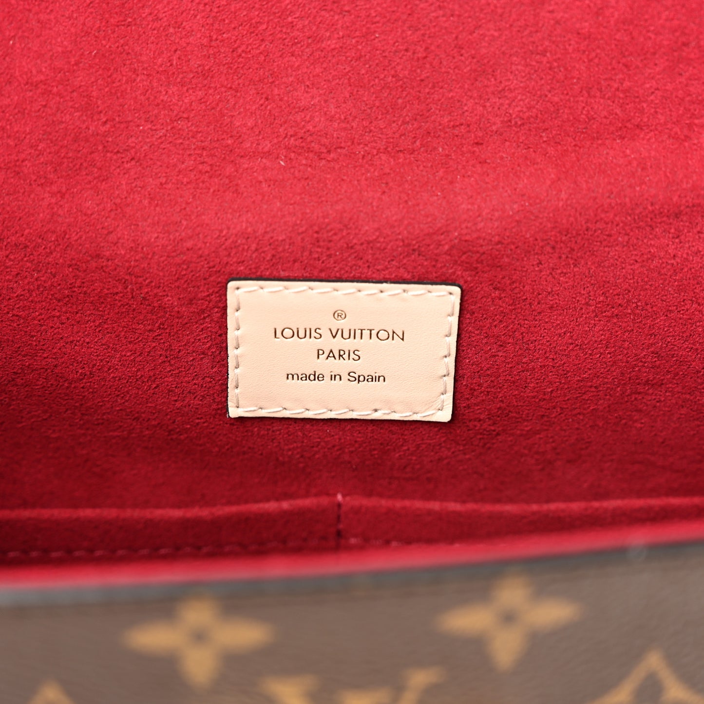Monogram Calfskin Cluny BB Red
