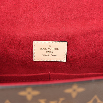 Louis Vuitton Monogram Calfskin Cluny BB Red 6 of 9