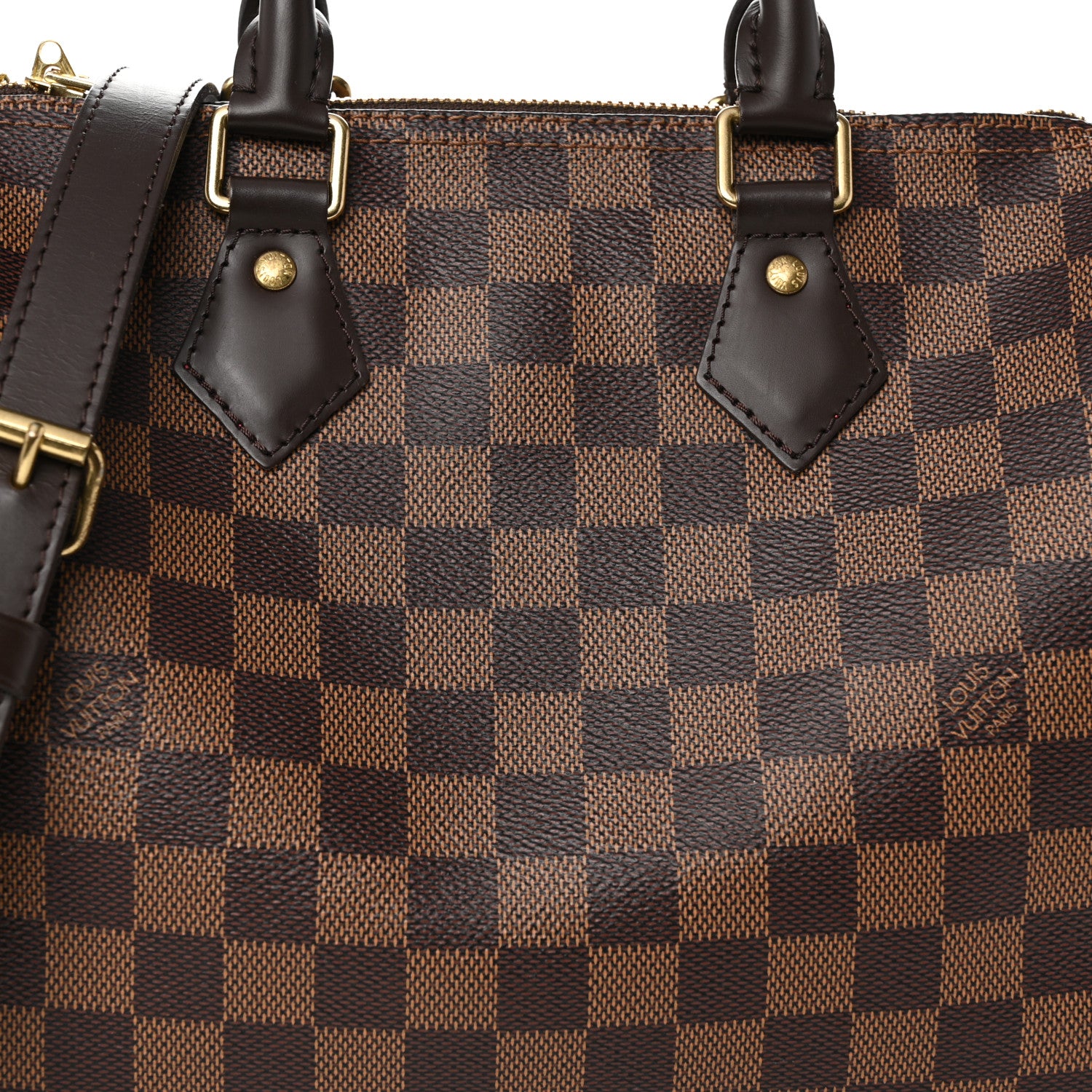 Louis Vuitton Damier Ebene Speedy Bandouliere 25 8 of 10