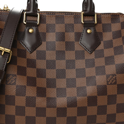 Louis Vuitton Damier Ebene Speedy Bandouliere 25 8 of 10
