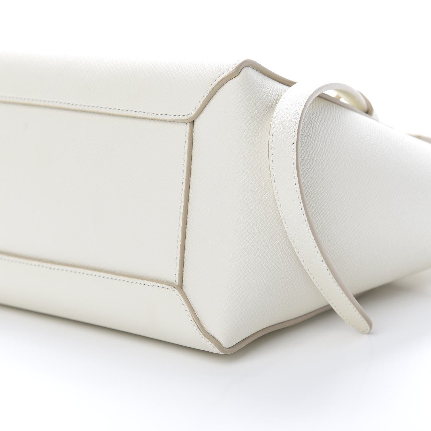 Celine Grained Calfskin Micro Belt Bag White 10 of 12