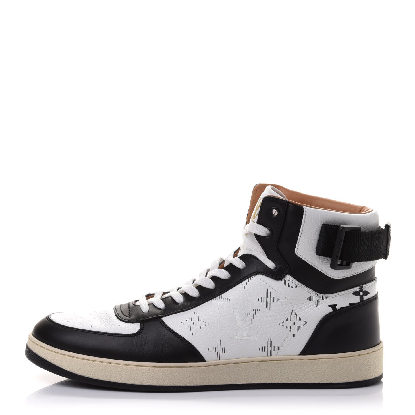 Calfskin Monogram Mens Rivoli High Top Sneakers 8