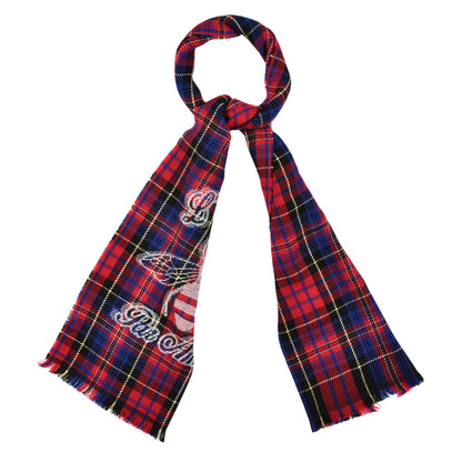 Gucci Wool Plaid L'Aveugle Par Amour Scarf Red 1 of 5