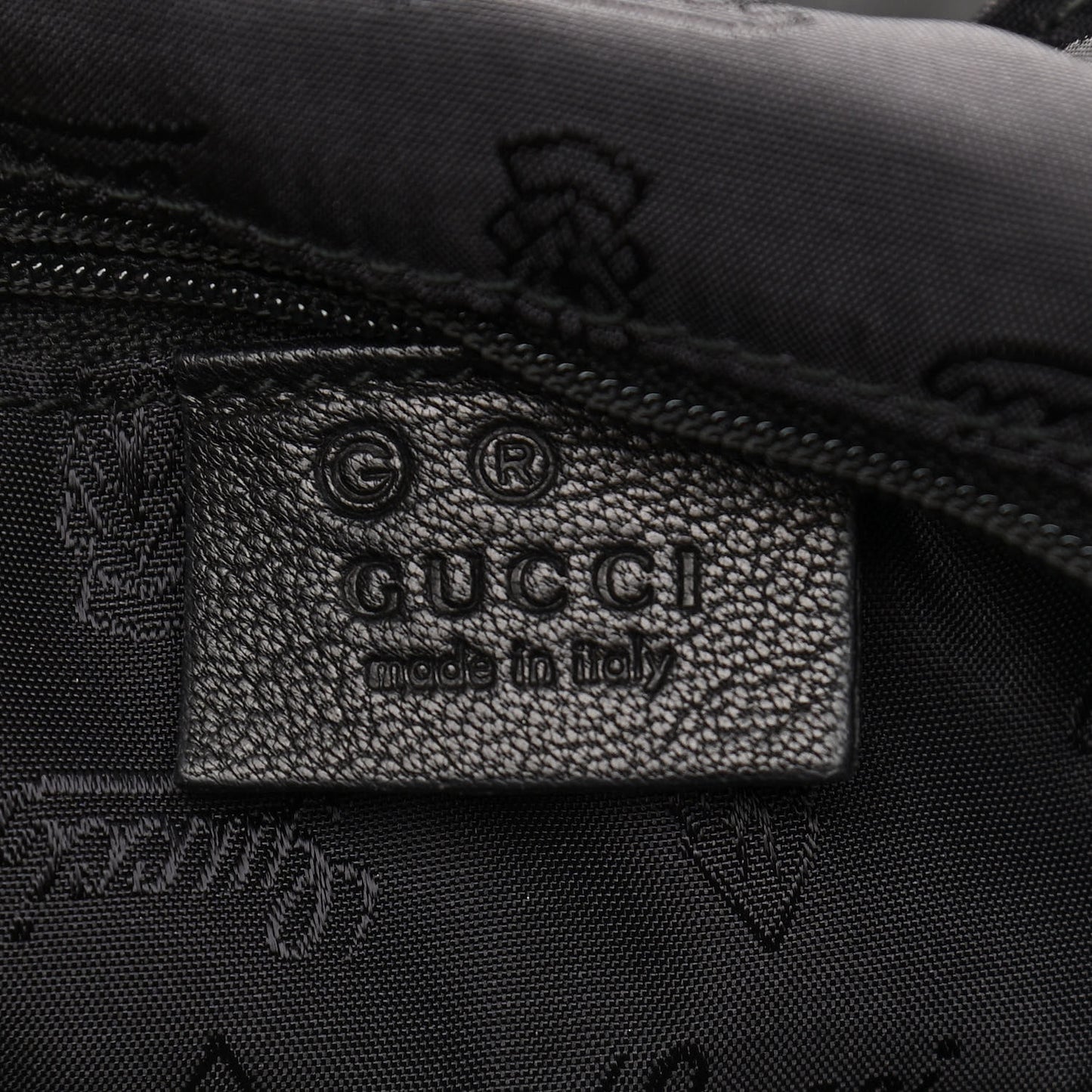 Guccissima Large Full Moon Tote Black