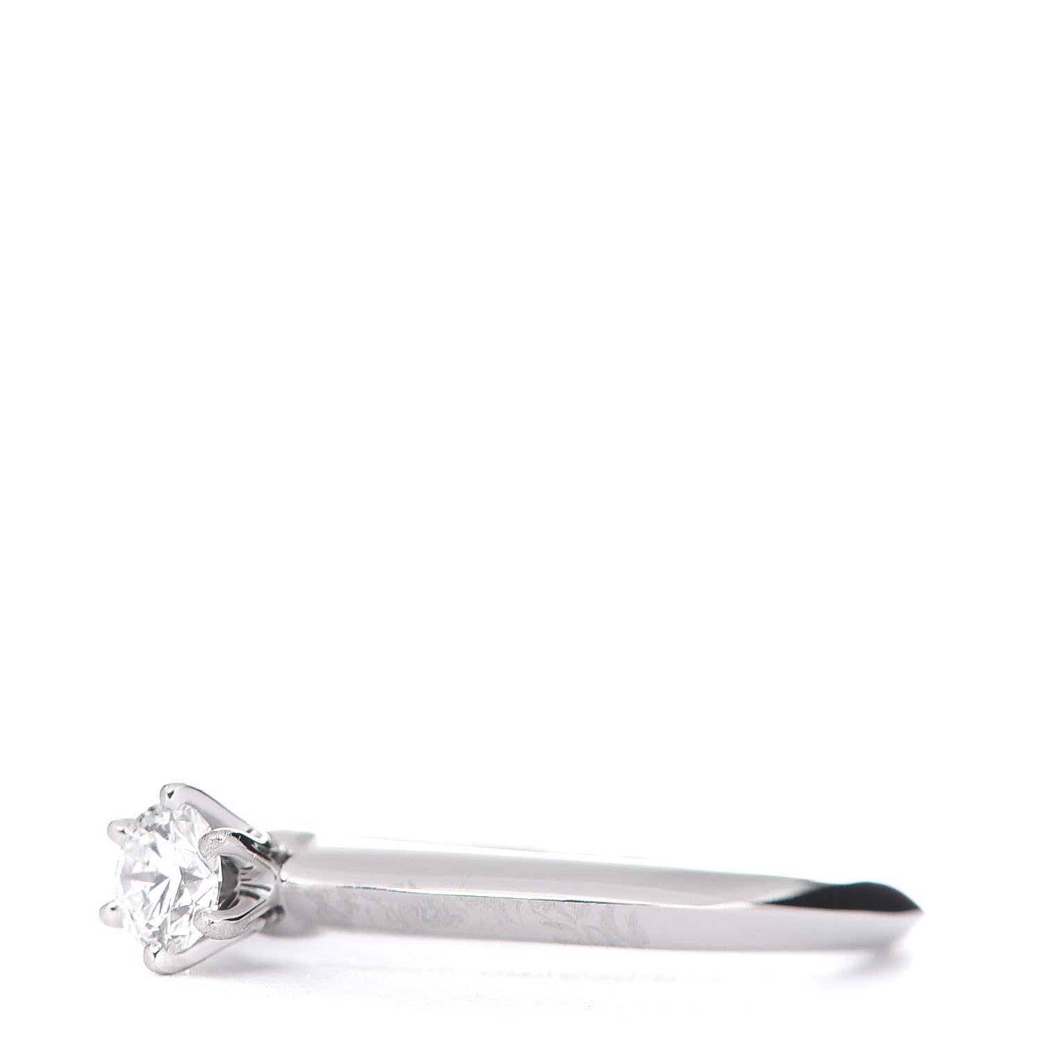 Tiffany Platinum Diamond .20ct Solitaire Engagement Ring 49 5 2 of 6