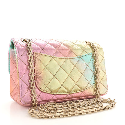 Chanel Metallic Goatskin Quilted Mini 2.55 Reissue Flap Multicolor 3 of 9